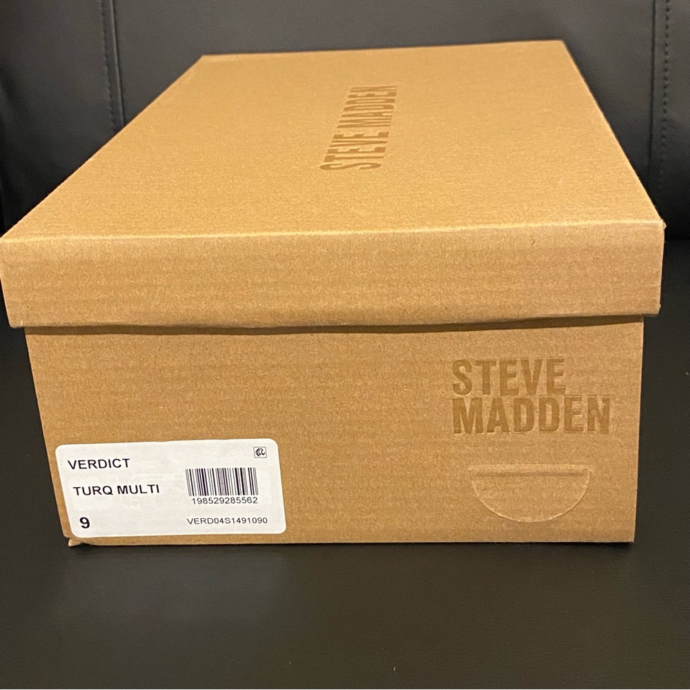 FLAW- Steve Madden Verdict Mesh Sneaker Turquoise Multi Sneaker Womens 9 NEW NIB - Picture 14 of 16